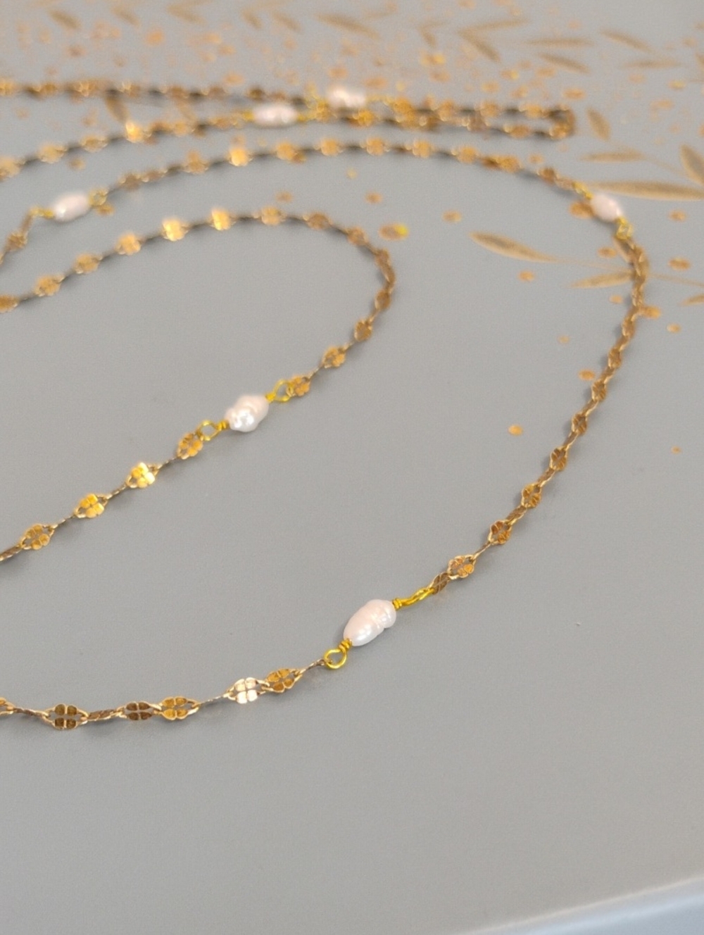 Super Long Length Rice Pearl Necklace